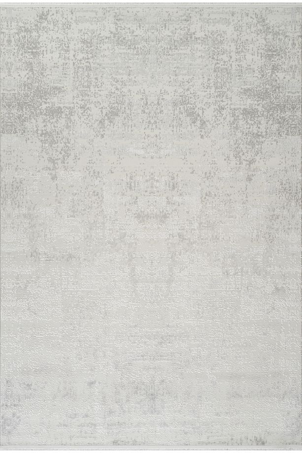 Doku Eko Punto Modern Kaymaz Taban Yıkanabilir Gri Beyaz Salon Yolluk Halısı 5300 Monza - 6