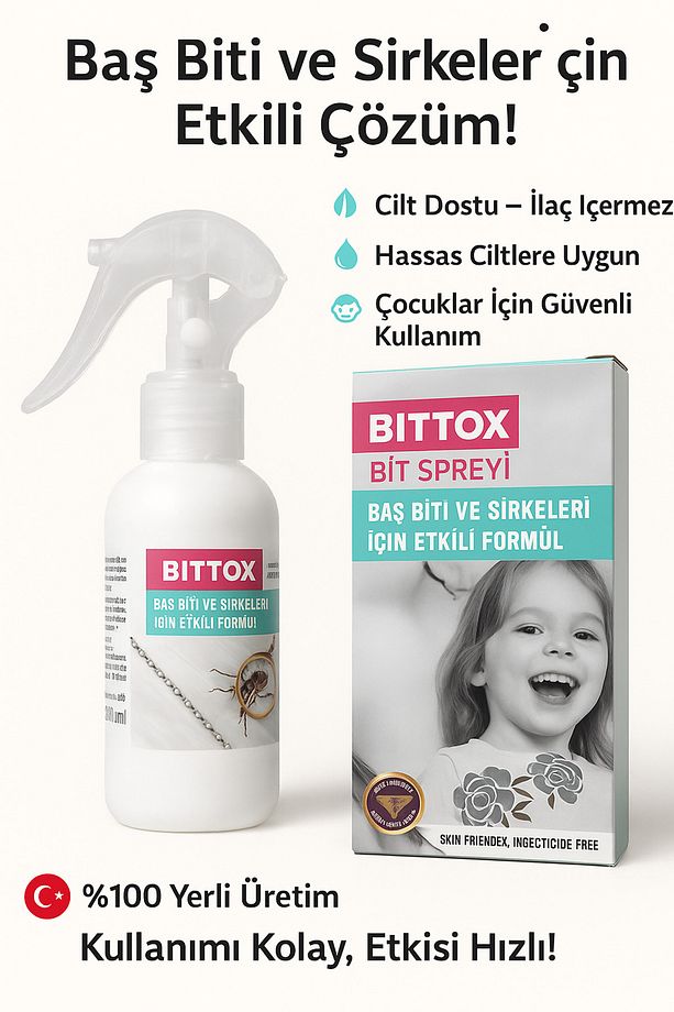 Saç Bit Spreyi Ilacı 100 ml Ve Baş Biti Tarağı Hediyeli. Ilk Kullanımda Etkili Çözüm Garantisi - 1