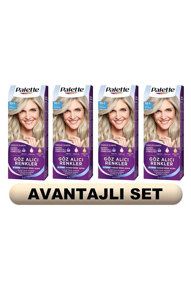 Göz Alıcı Renkler 10-1 Küllü Açık Sarı X 4 Paket - 1