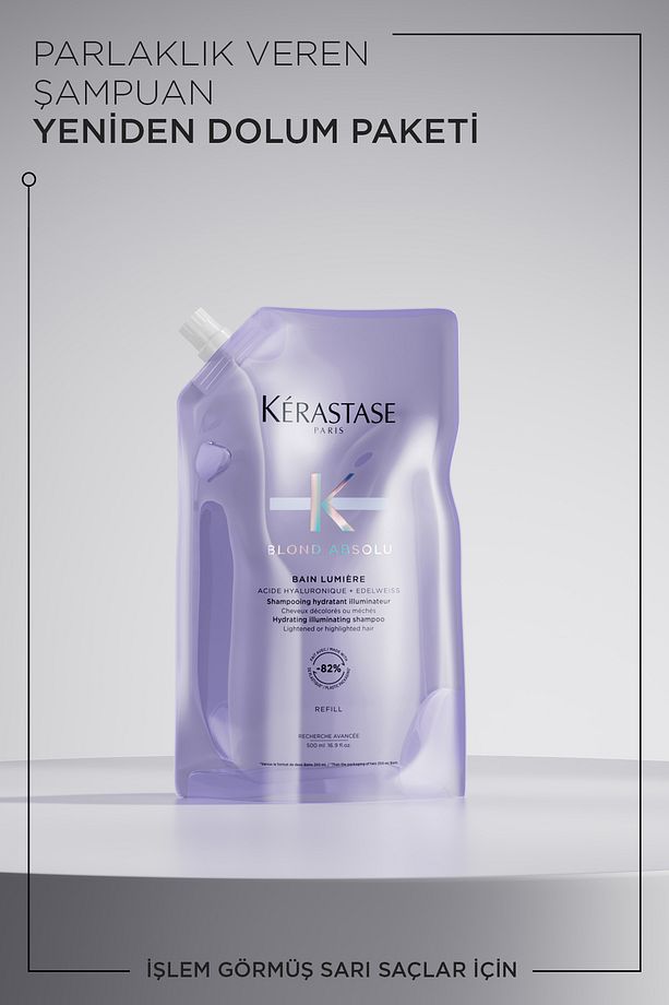 Blond Absolu Bain Lumiere Işlem Görmüş Sarı Saçlar Için Parlaklık Veren Şampuan 500 ml - 2