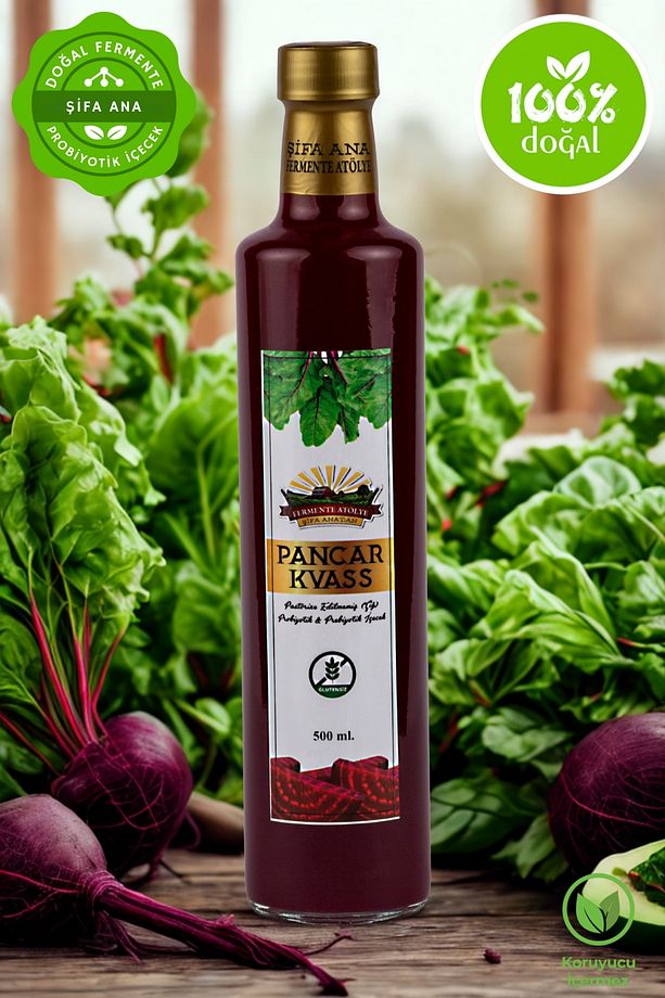 Pancar Kvass (500 Ml.) Cam Şişede - 1