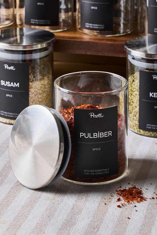 Aurelia 12 Parça Metak Kapak Cam Baharatlık 225 ml - 2