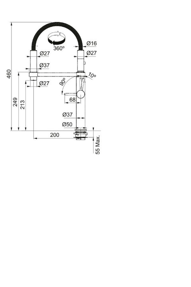 Pescera Matt Black - 2