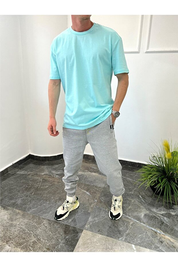 Прямий крій Basic Турецький Т-shirt - 1