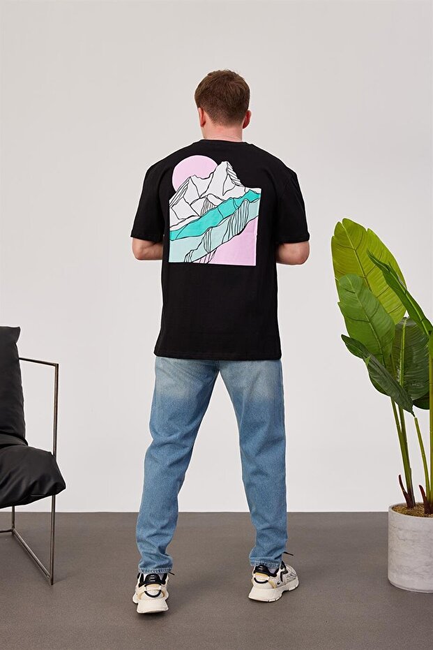Buz Dağı Siyah Tshirt - 3