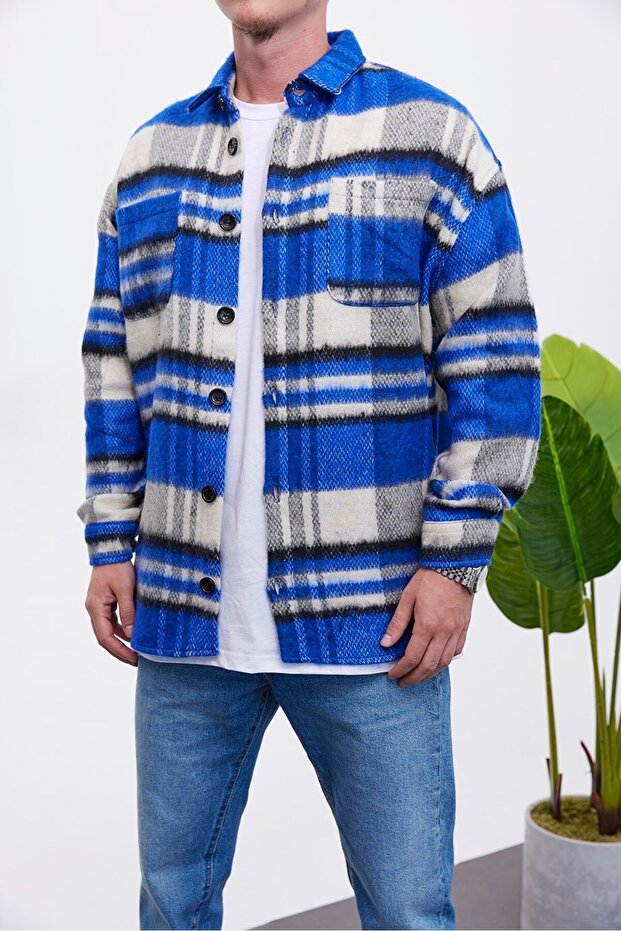 Mavi Gri Oduncu Gömlek - 3