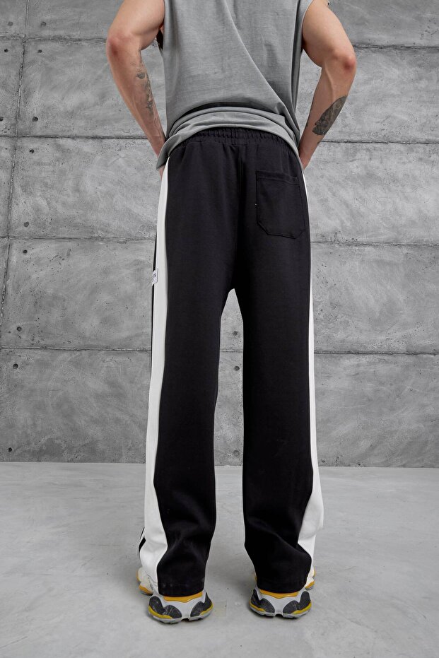 Edition Etiketli Siyah Eşofman Altı - 4