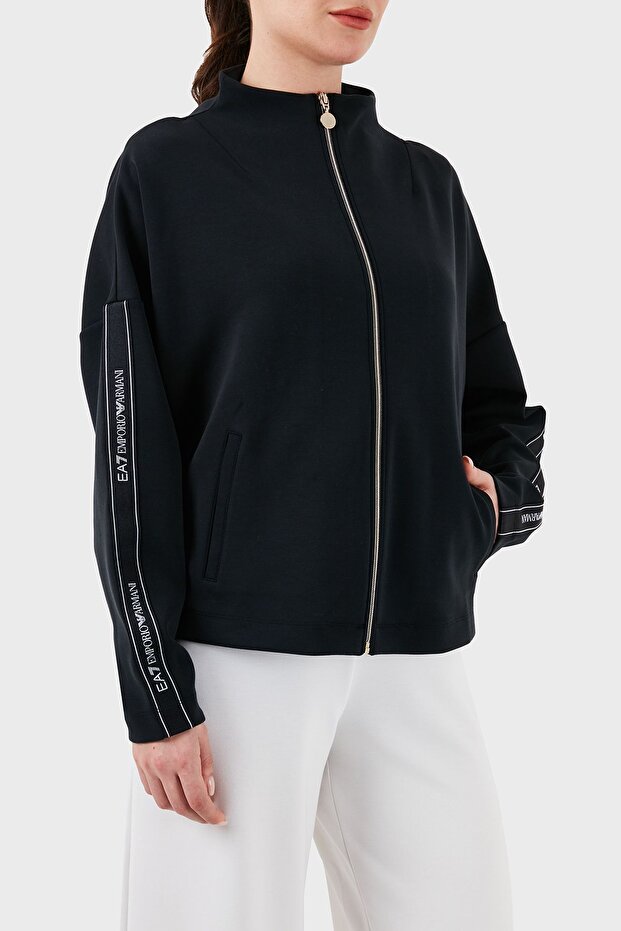 Kadın Fermuarlı Sweatshirt - 5