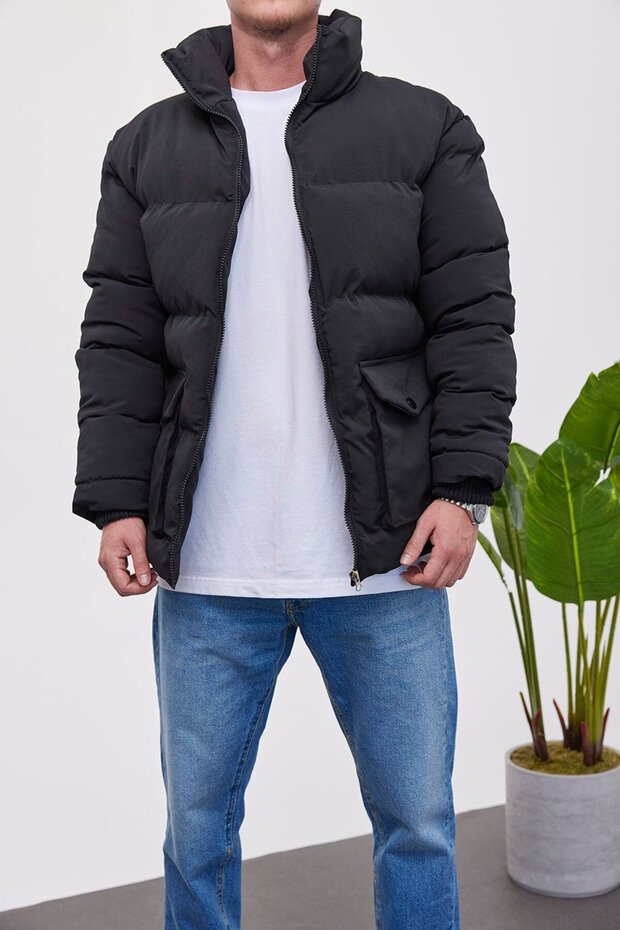 2001 Siyah Şişme Mont - 2