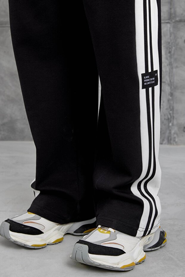 Edition Etiketli Siyah Eşofman Altı - 2