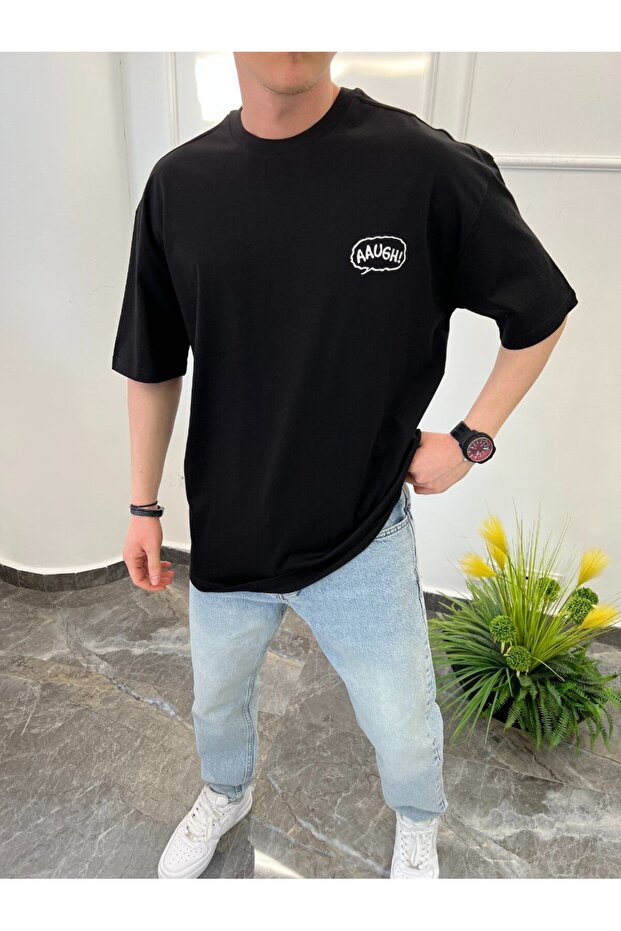Ανδρικό μπλουζάκι Aaugh μαύρο - 2