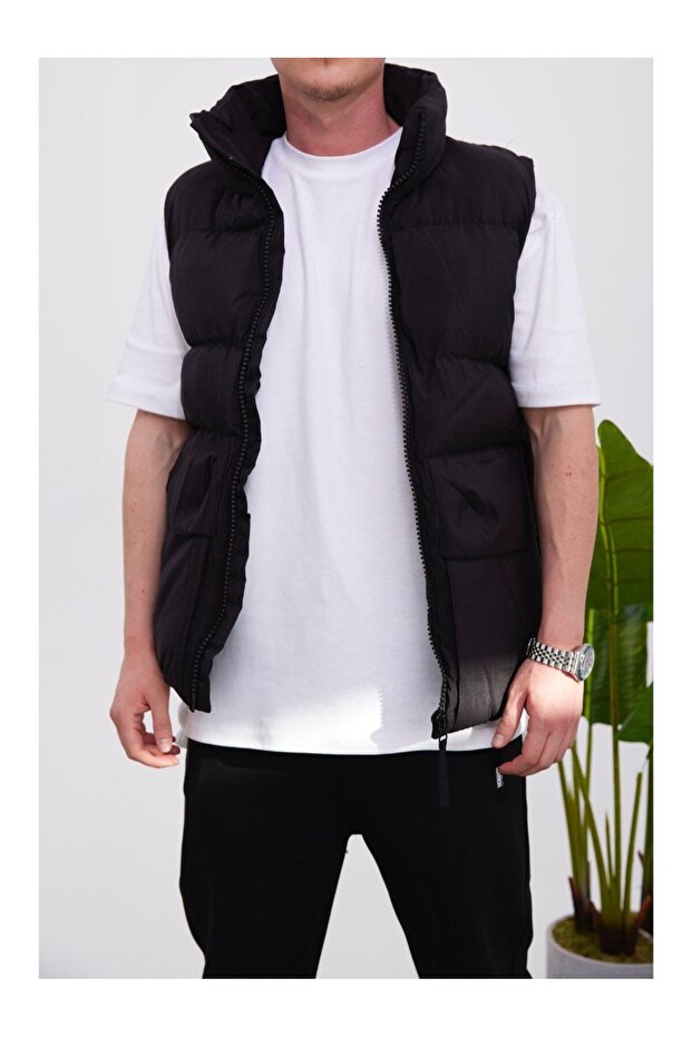 1241 Siyah Şişme Yelek - 2