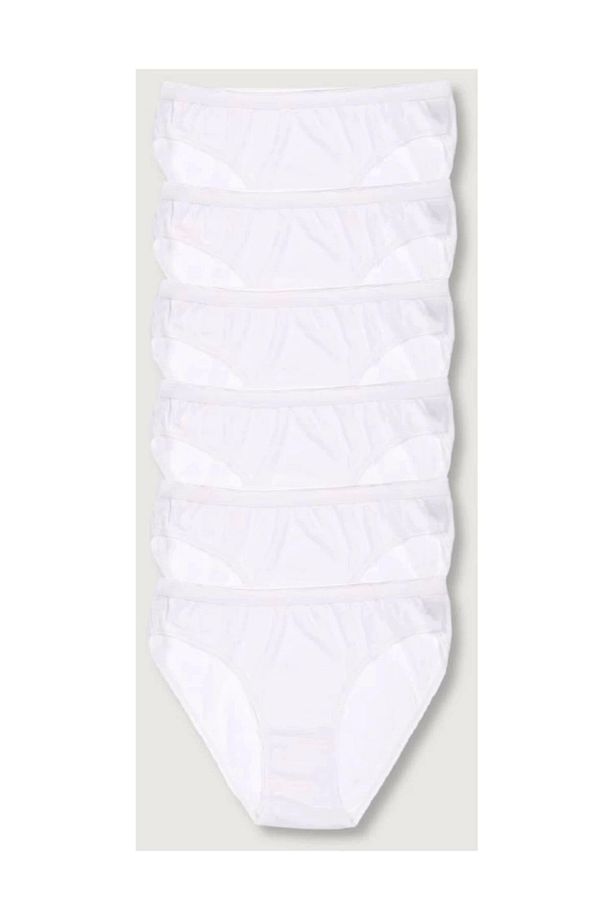 Kadın Beyaz 6'lı Paket Bikini Külot Elf568t0635ccm6 - 1