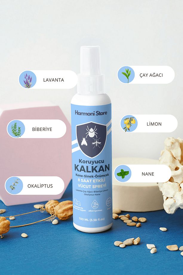 Sivrisinek ve Kene Kovucu Bitkisel Vücut Spreyi | Yetişkin ve Çocuklar İçin | 100 ml Tatil Boy - 2