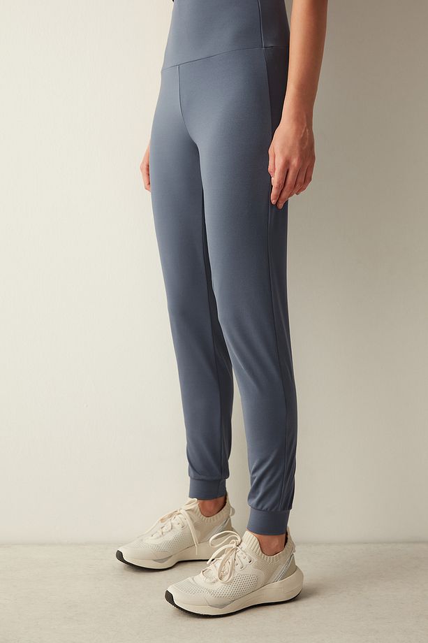 Mavi Yüksek Bel Miracle Jogger Pantolon - 1