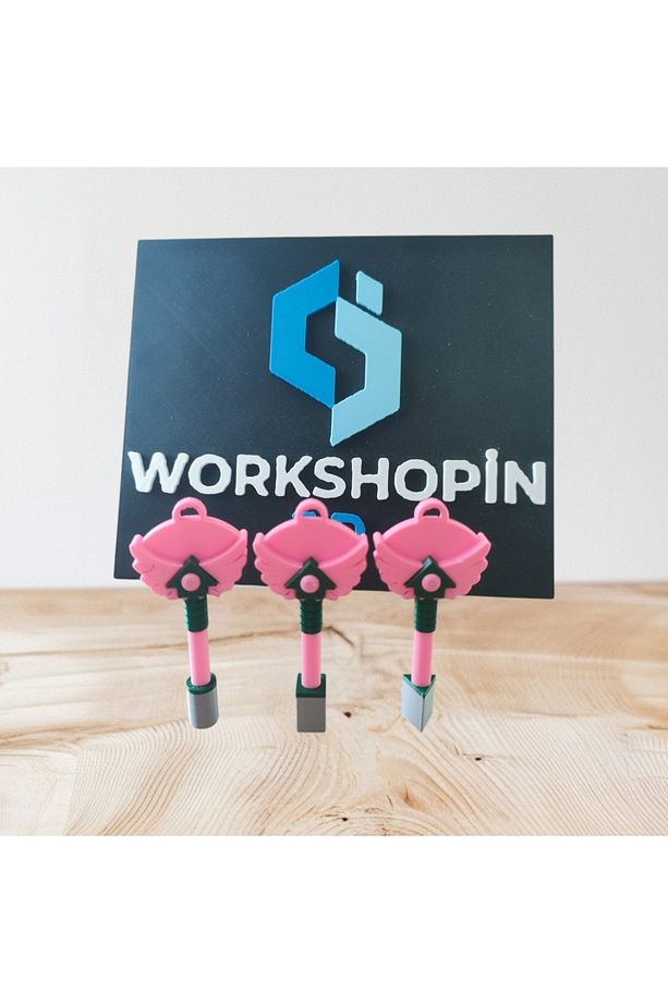 squid game key Anahtar 3lü 8 cm - 2