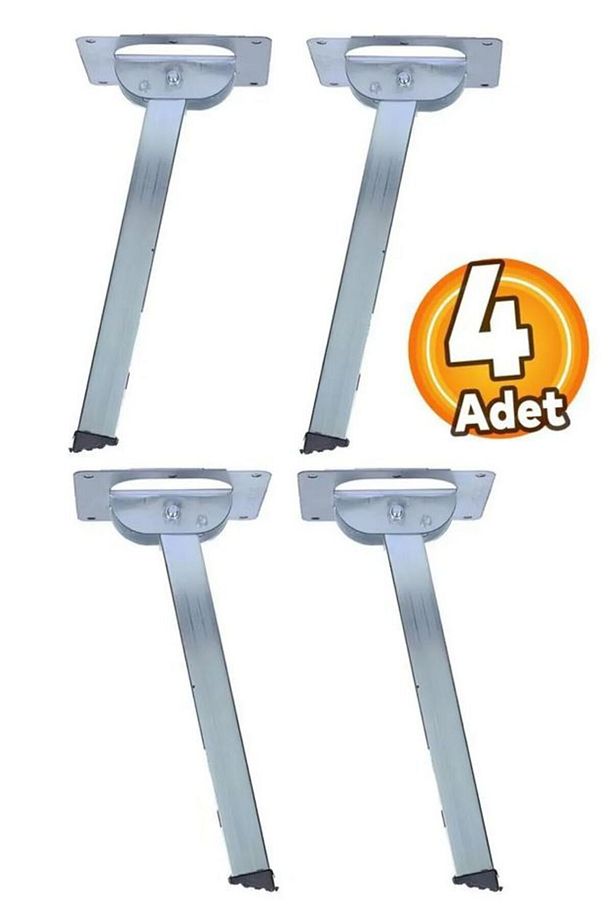 Metal, Katlanabilir Yer Sofrası (KAMP MASASI, SEHPA) Ayağı 70 Cm (4 ADET, VİDALAR DAHİL) - 2