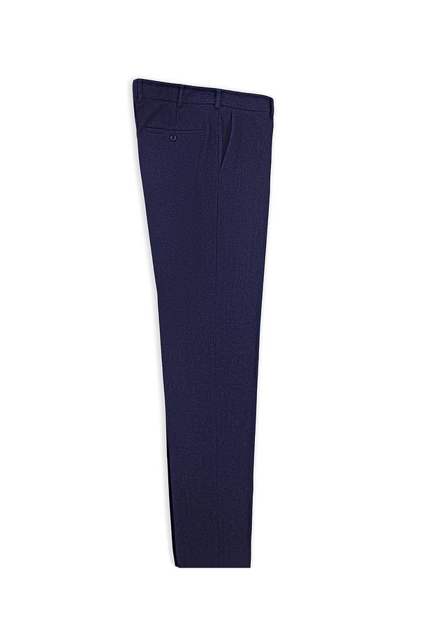 Regular Fit Yünlü Pileli Flanel Klasik Kumaş Pantolon - 7