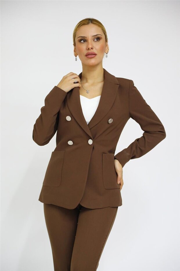 Bitter Brown Pocket Bag Jacket