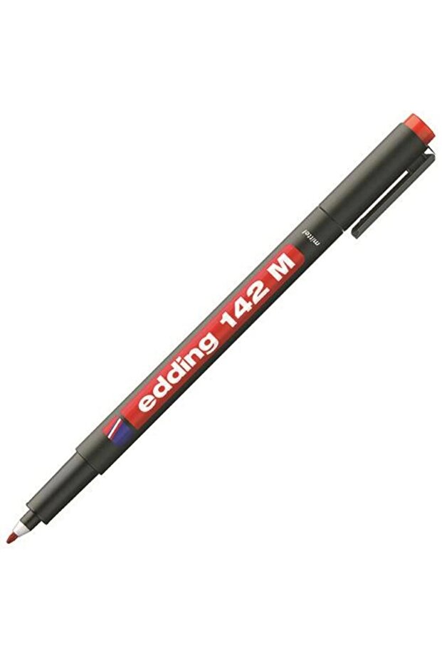 142m Permanent Asetat Kalemi M Uç - Kırmızı - 1