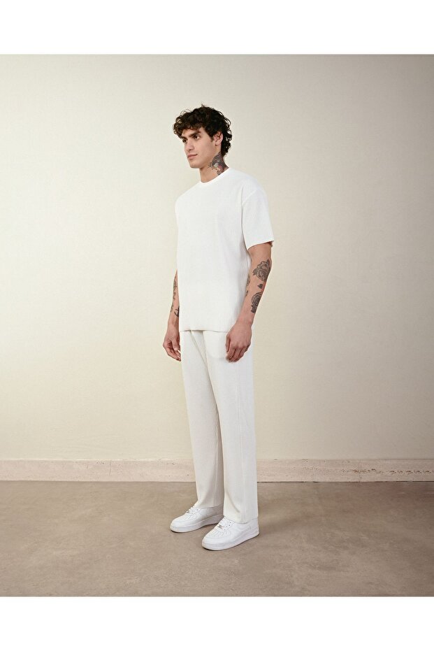 Fitilli Oversize Ottoman Pantolon - 3