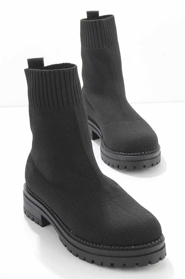 Siyah Kadın Bot & Bootie K02246150382 - 2
