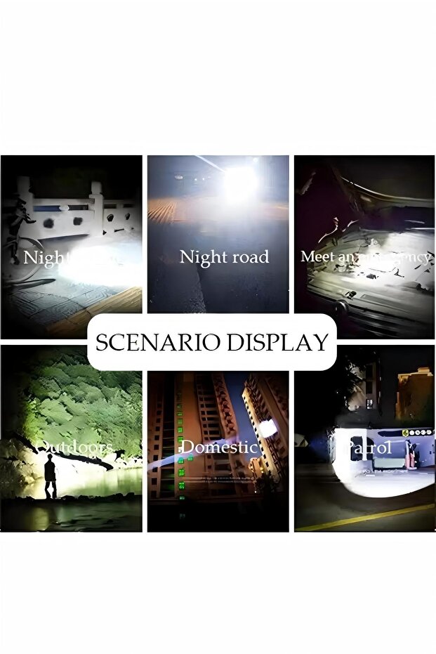 مصباح يدوي صغير قابل لإعادة الشحن وقوي وقابل للسحب مع مصباح يدوي فائق السطوع - 2