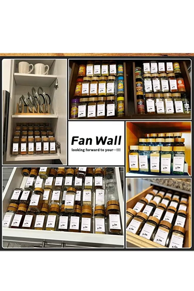 12 قطعة من برطمانات التوابل الزجاجية سعة 4 أونصات، حاويات توابل مربعة فارغة - 8