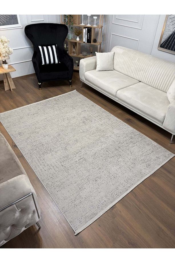 Lotus C24 Bej - Sentetik Bambu Parlak Saten Salon Koridor Mutfak Halısı - 6