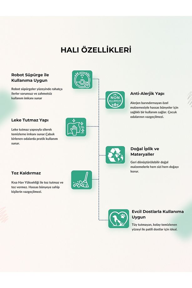 Lotus C24 Bej - Sentetik Bambu Parlak Saten Salon Koridor Mutfak Halısı - 8