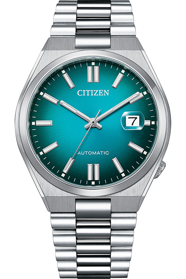 Men's Automatic Teal Dial Watch - NJ0151-88X