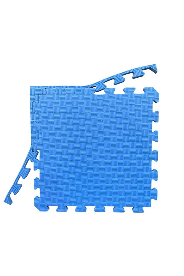 AFFECTİONE Tatami Minderi 20mm 50x50 Sade Mavi Renk Çift Yönlü Kullanım