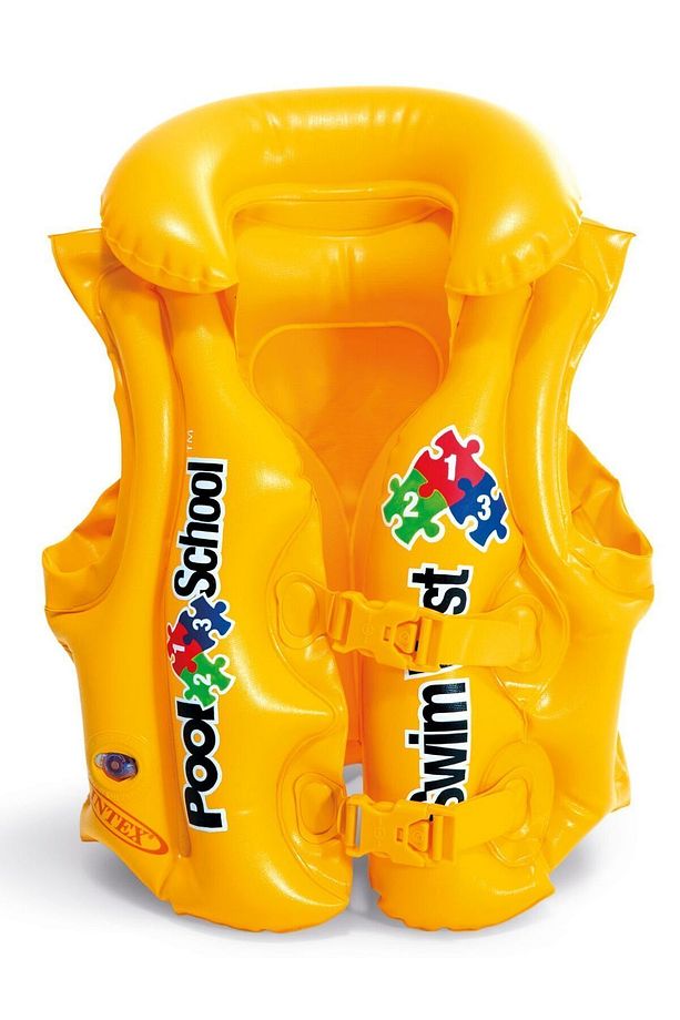 Şişme Can Yeleği Deniz Yeleği Şişme Cankurtaran Yelek Life Vest Yakalı Can Yeleği Emniyet 50x47 cm. - 4