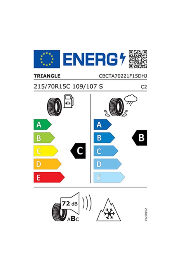 215/70 R15 C 109/107S 8PR Triangle Seasonx Van TA702 4 Mevsim Lastik 2024 Üretim (1 ADET) - 2