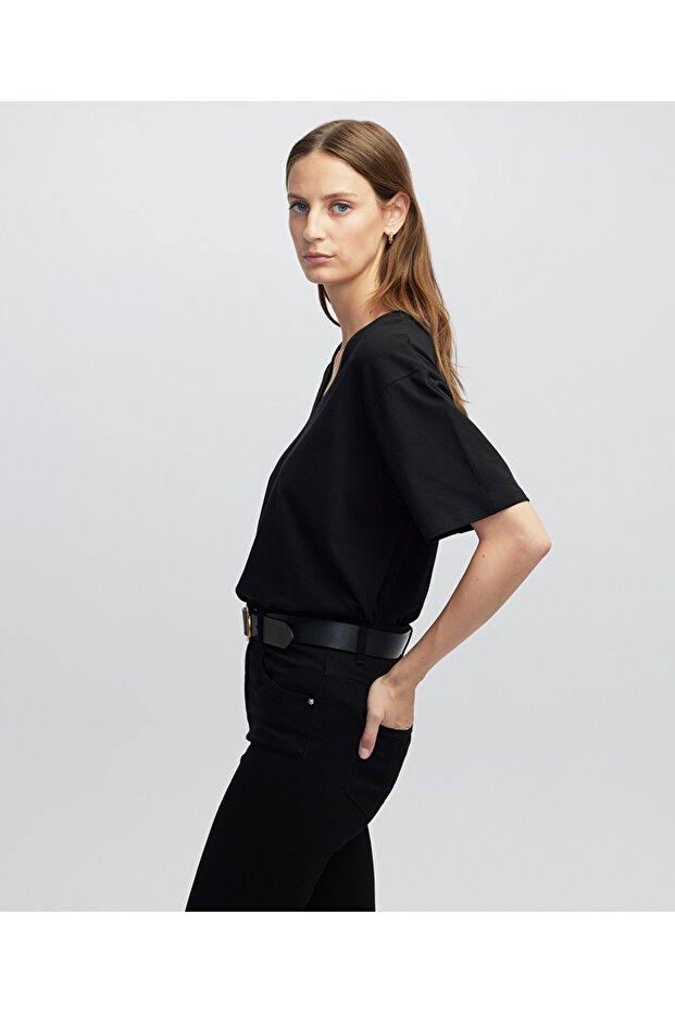 V yaka basic tişört - 5