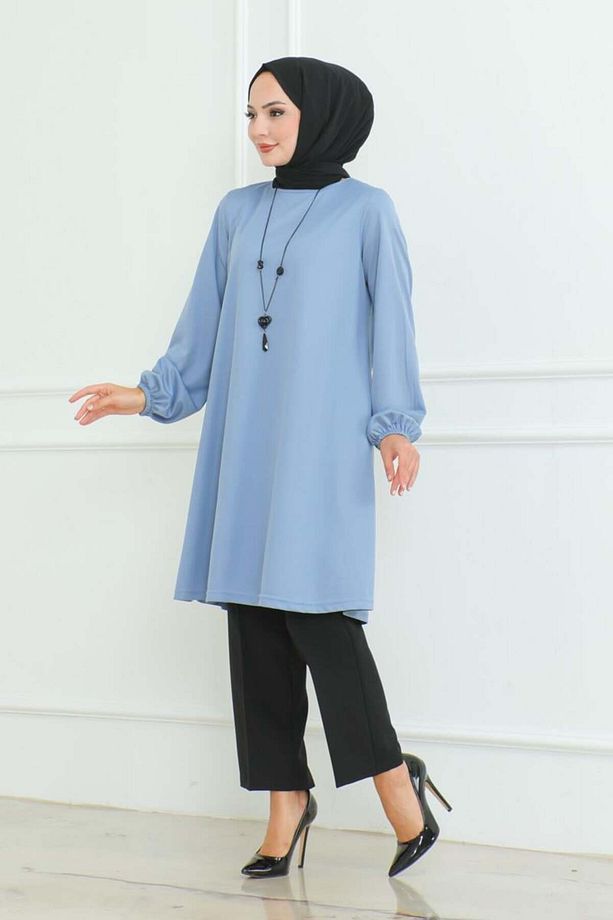 Oversize Tunik BEBE MAVİSİ - 3