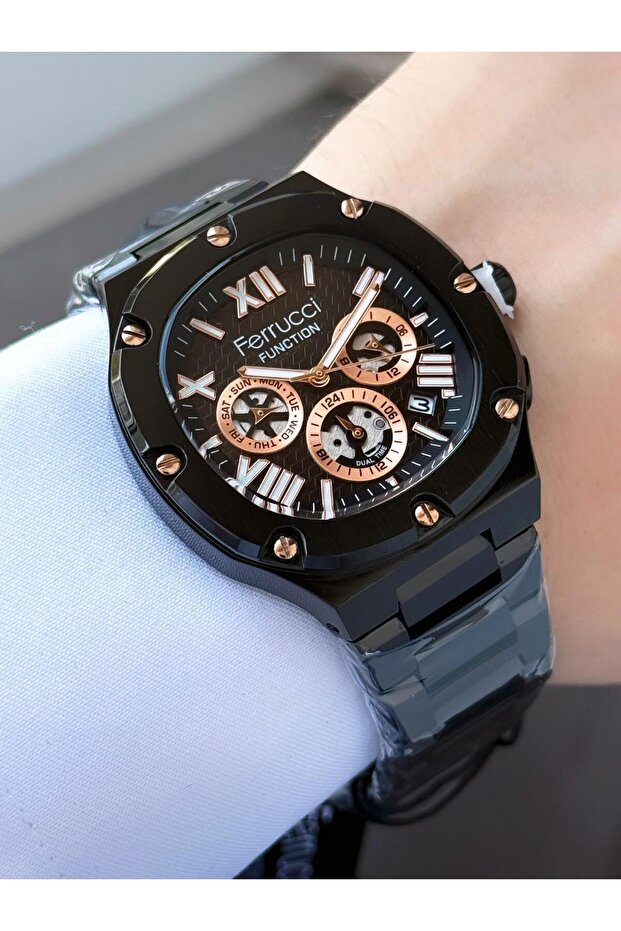 Men's Functions Active Metal Cord Wrist Watch