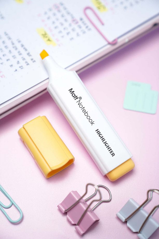 6'lı Highlighter Pastel Renk Fosforlu Kalem Seti - 9