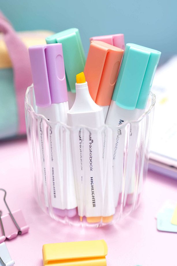 6'lı Highlighter Pastel Renk Fosforlu Kalem Seti - 4