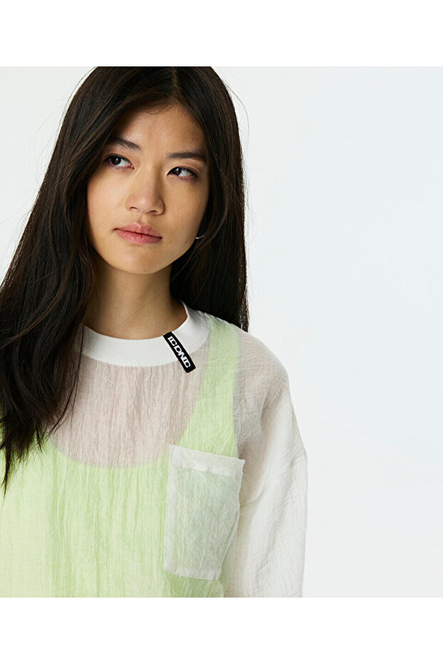 ÇİFT PARÇA GÖRÜNÜM PATCH'Lİ BLUZ - 5