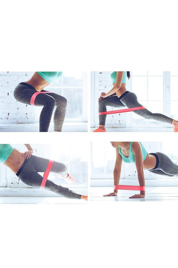 3 Adet Pilates Bandı Plates Egzersiz Direnç Lastiği Seti - 2