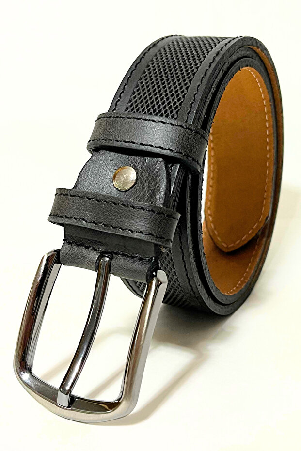 Genuine Leather 4cm Tiguan Men's Belt Wedding Engagement Special Occasion Belt