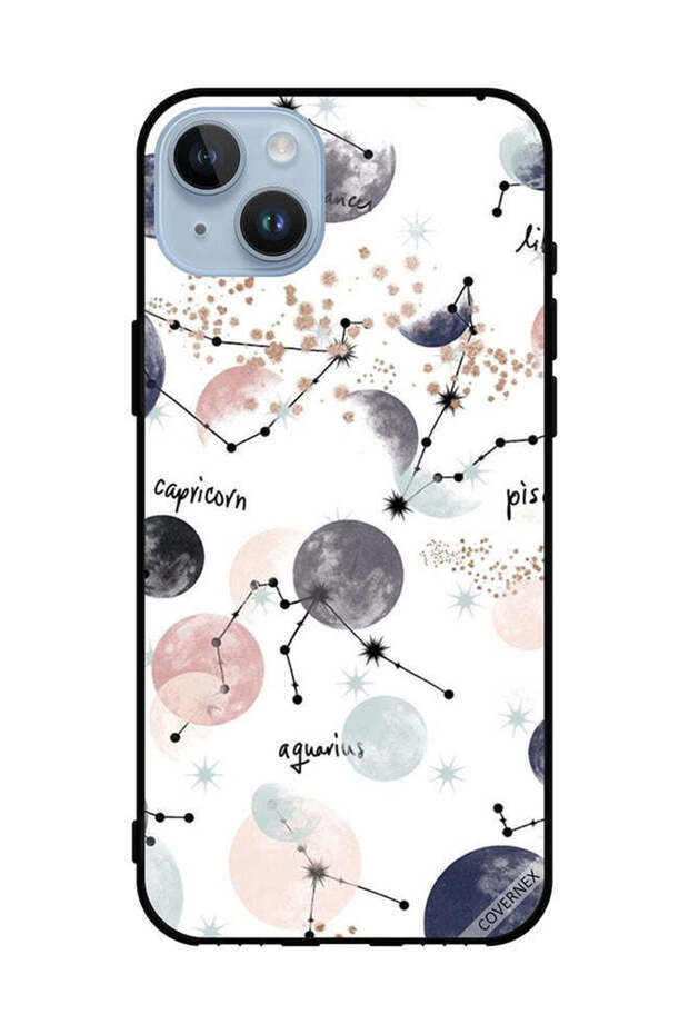 غطاء حماية لهاتف Apple iPhone 14 Plus - فن رسم الكواكب