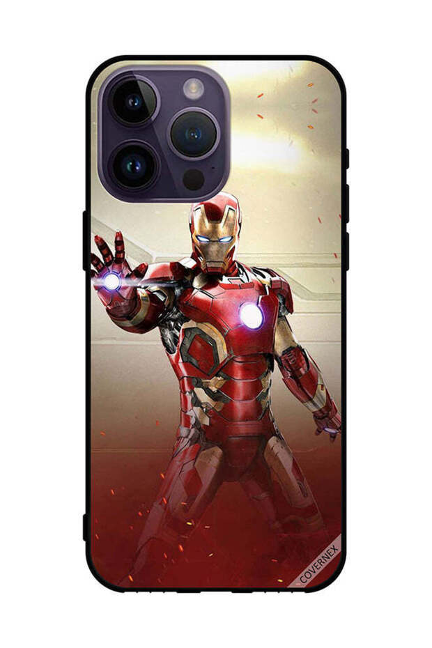 غطاء حماية لهاتف Apple iPhone 14 Pro Max Iron Man Defense