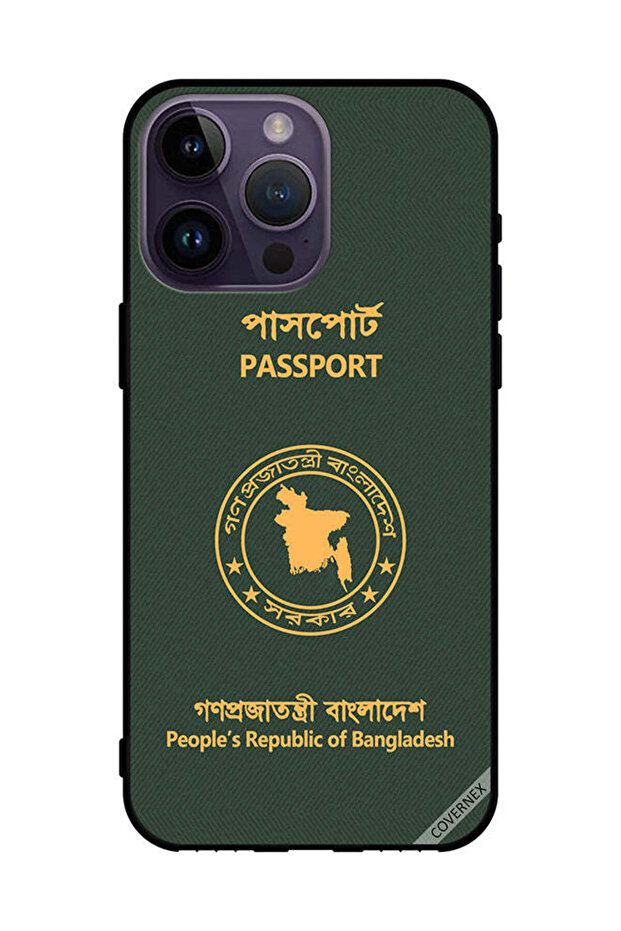 غطاء حماية لهاتف Apple iPhone 14 Pro Max بنمط جواز سفر بنغلاديشي