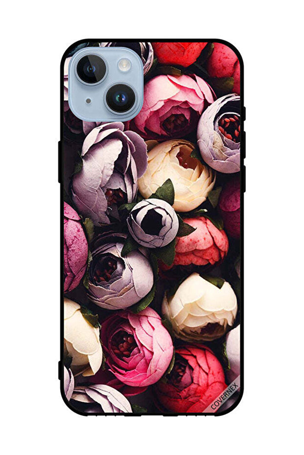 غطاء حماية لهاتف Apple iPhone 14 Plus، زهور مخروطية