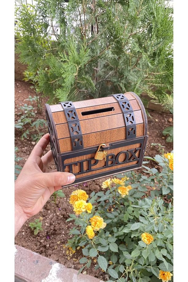 Tip Box, Bahşiş Kutusu, Kumbara, Sandık Tipi Tipbox - 2