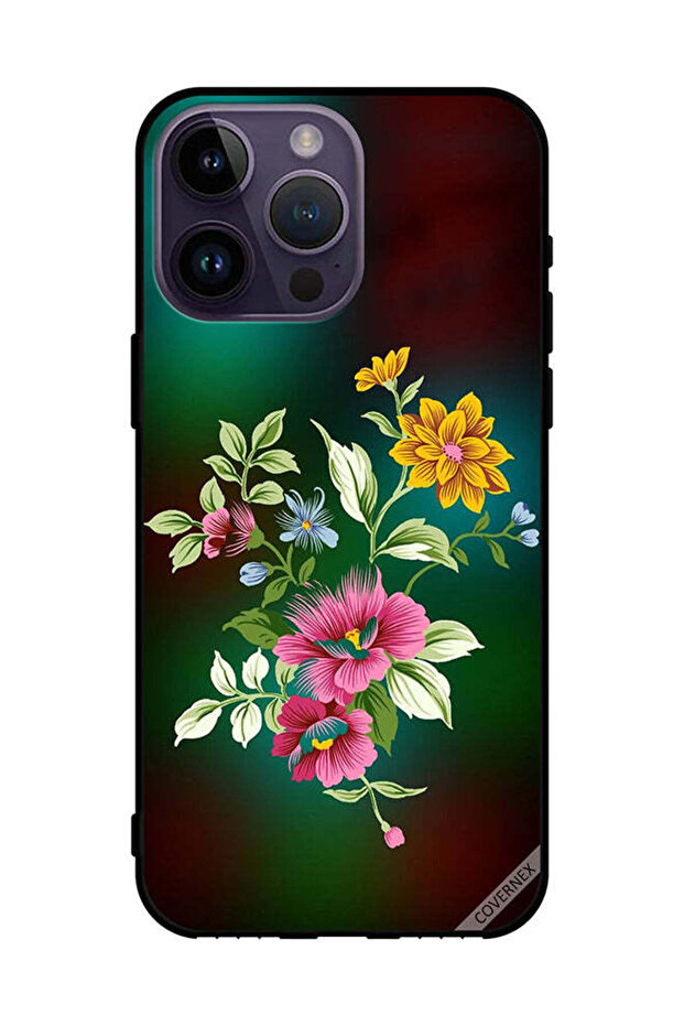 غطاء حماية لهاتف Apple iPhone 14 Pro Max زهور عالية الدقة