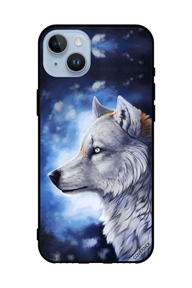غطاء حماية لهاتف Apple iPhone 14 Plus - رسمة الذئب