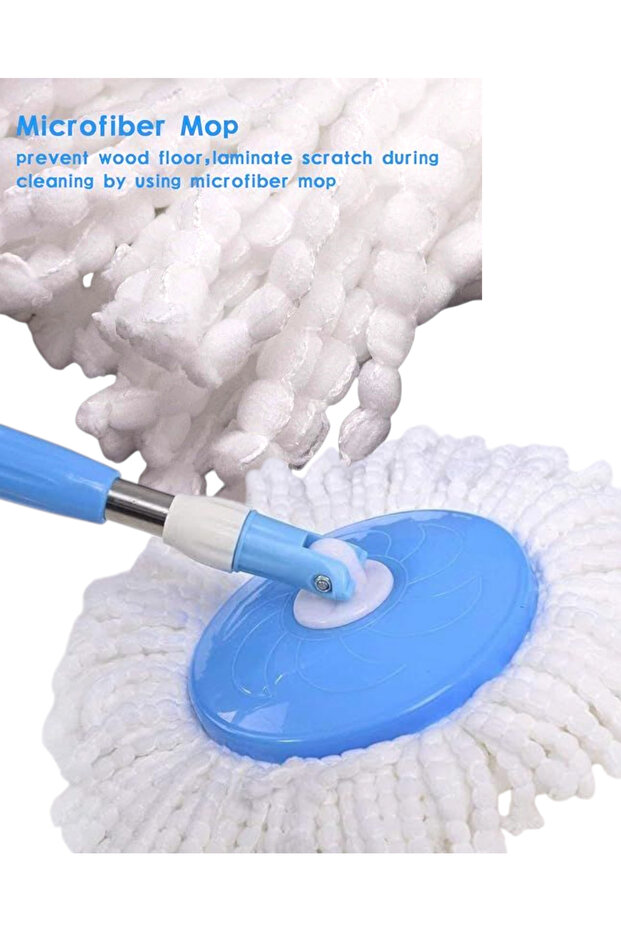 رأس ممسحة دوارة بديلة، عبوة من 3 رؤوس ممسحة دائرية من الألياف الدقيقة قابلة لإعادة التعبئة، - 2